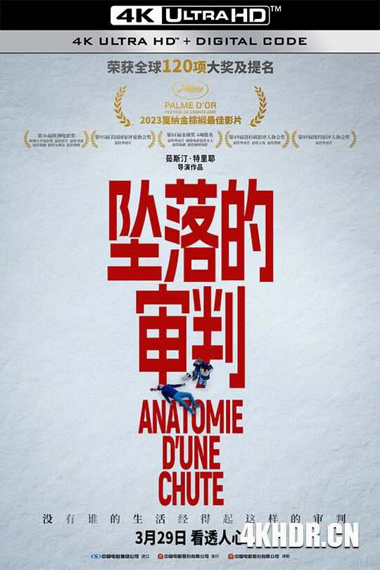 坠落的审判 Anatomie d'une chute (2023) / 堕下的对证(港) / 坠恶真相(台) / 坠楼的审判 / 一场坠楼的剖析 / 坠楼死亡的剖析 / 坠落的剖析 / Anatomy of a Fall / 蓝光电影下载 / Anatomie.d.une.chute.2023.1080p.BluRay.Remux.AVC.DTS-HS.MA.5.1