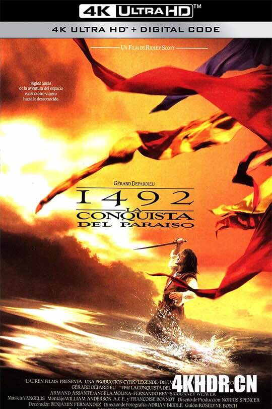 哥伦布传 1492: Conquest of Paradise (1992) 1492：征服天堂/1492: Christophe Colomb